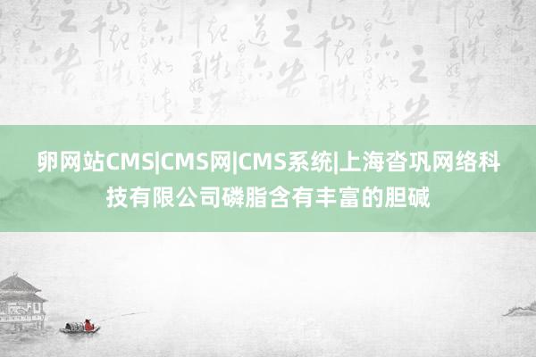 卵网站CMS|CMS网|CMS系统|上海沓巩网络科技有限公司磷脂含有丰富的胆碱